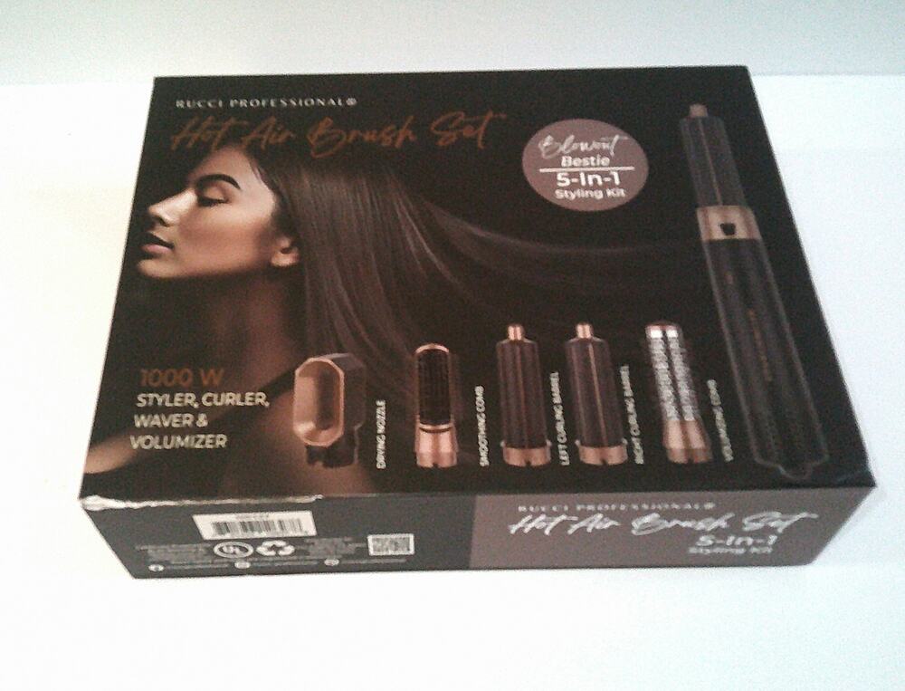 Rucci Professional 5 in 1 Hot Air Brush Set